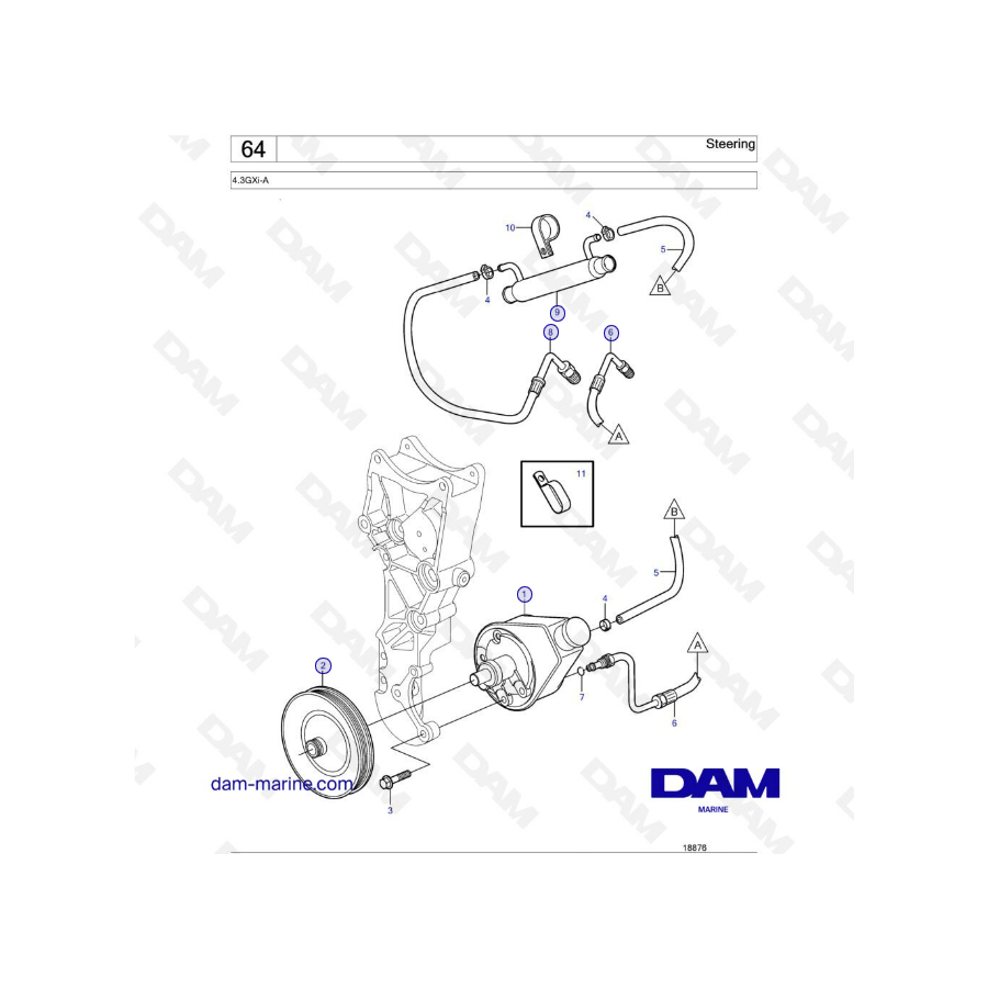 Volvo Penta 4.3L GXI - Dirección