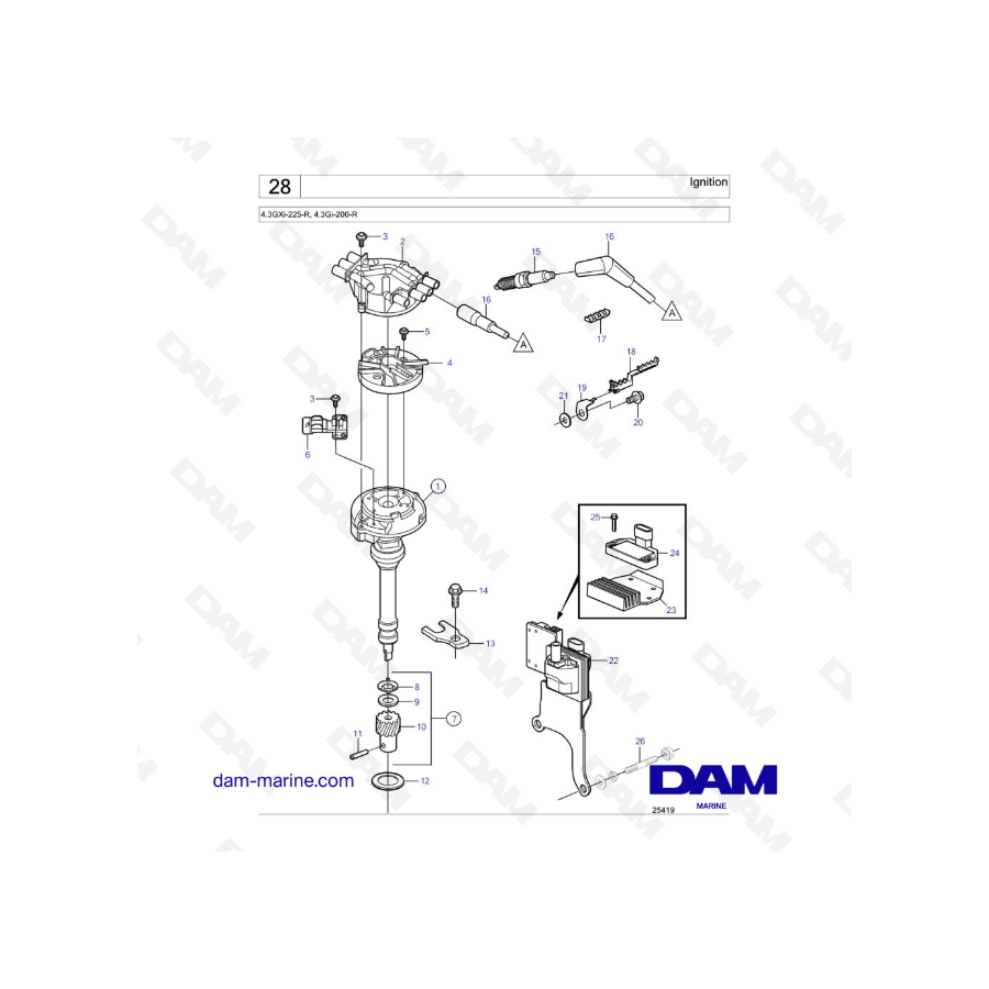 Volvo Penta 4.3L GI - Encendido