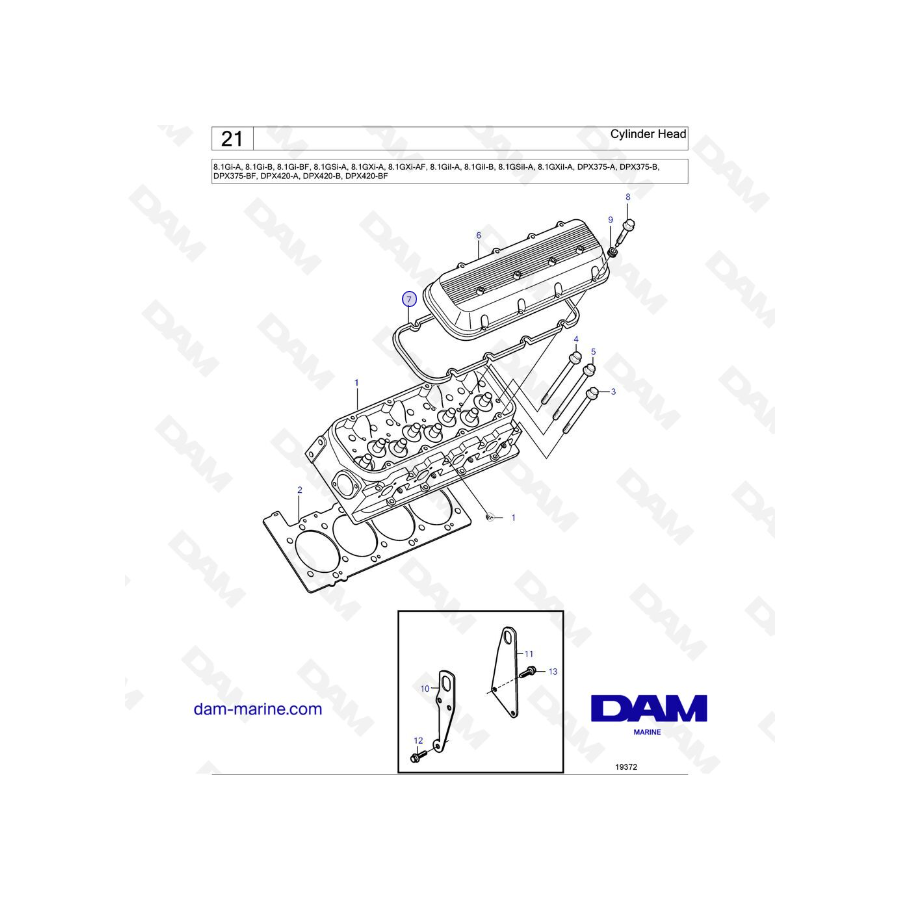 Volvo Penta 8.1L GI - Cylinder Head