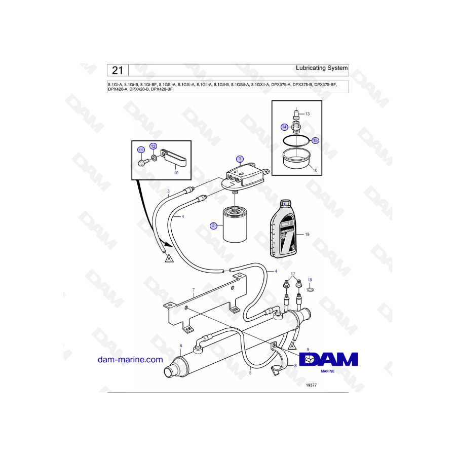 Volvo Penta 8.1L GI - Lubricating System