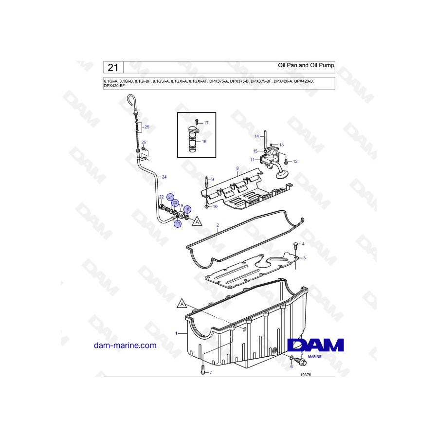 Volvo Penta 8.1L GI - Oil Pan and Oil Pump