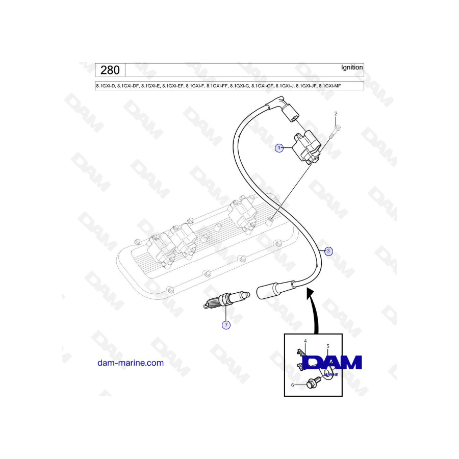 Volvo Penta 8.1L GXI - Encendido