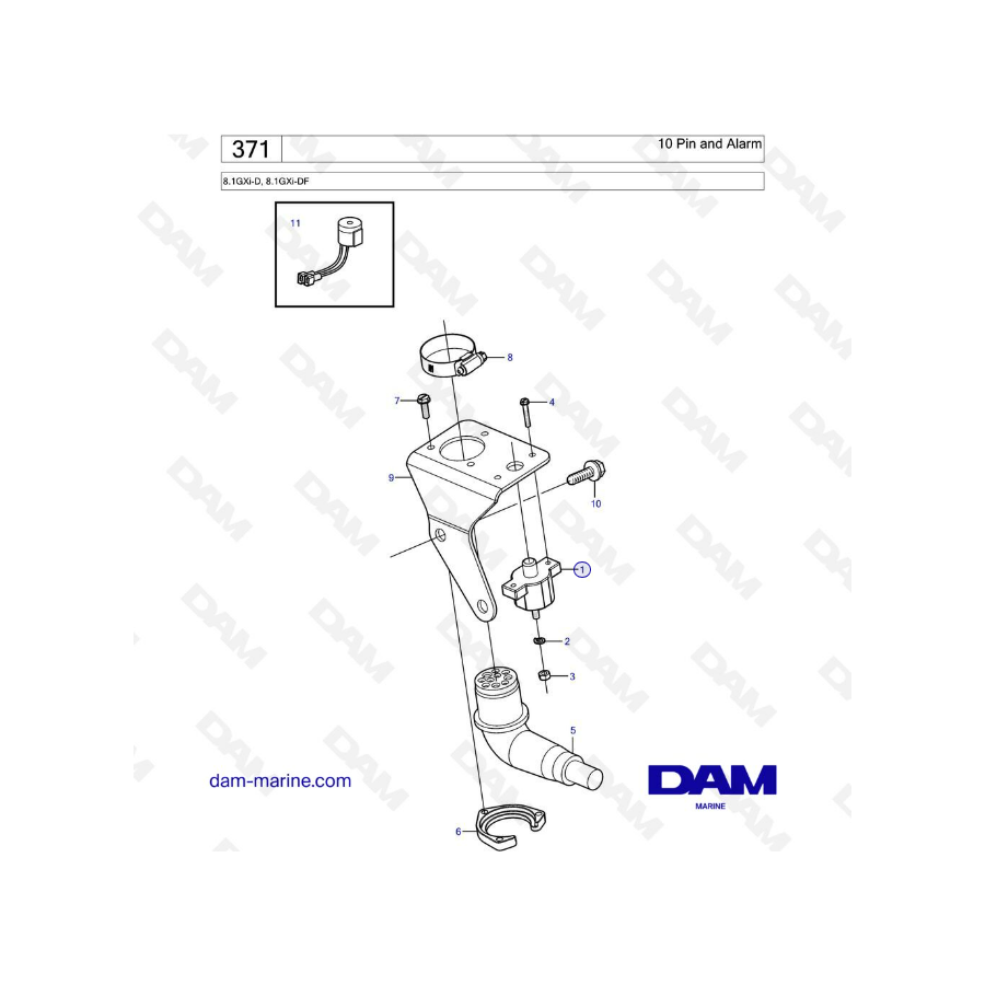 Volvo Penta 8.1L GXI - 10 Pin & Alarm