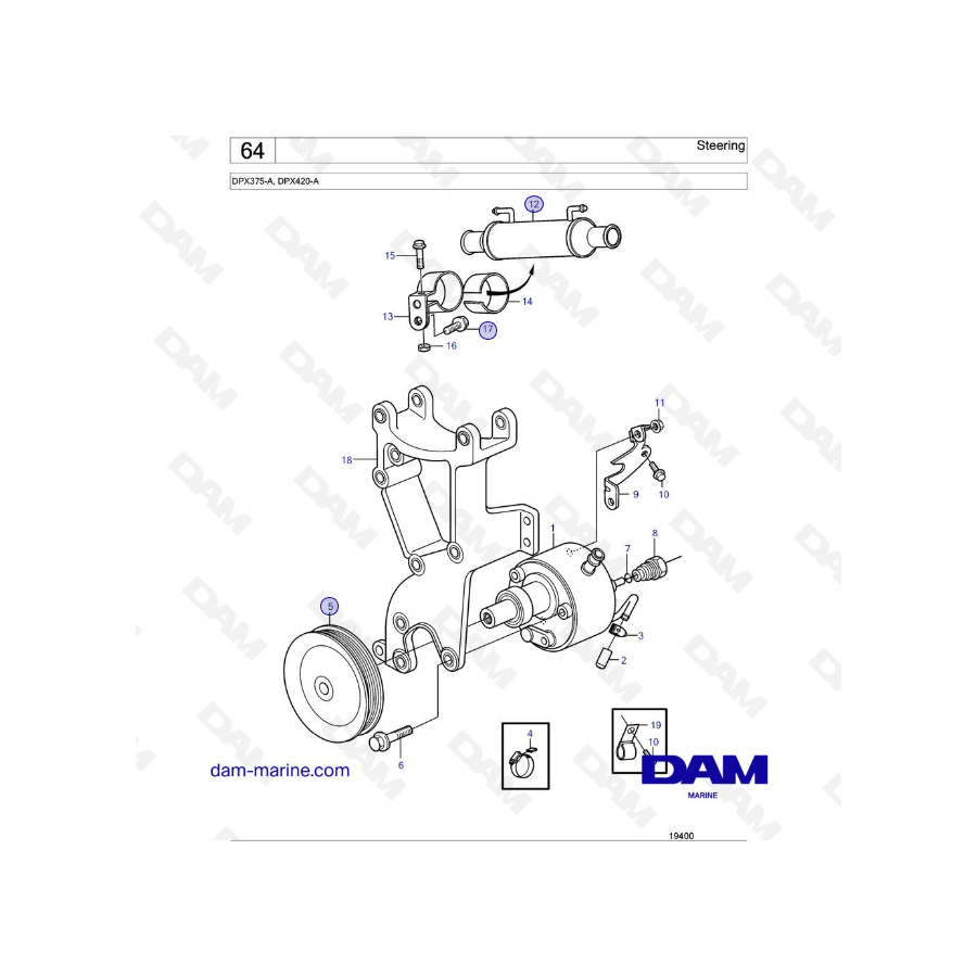 Volvo Penta 8.1L GI - Steering