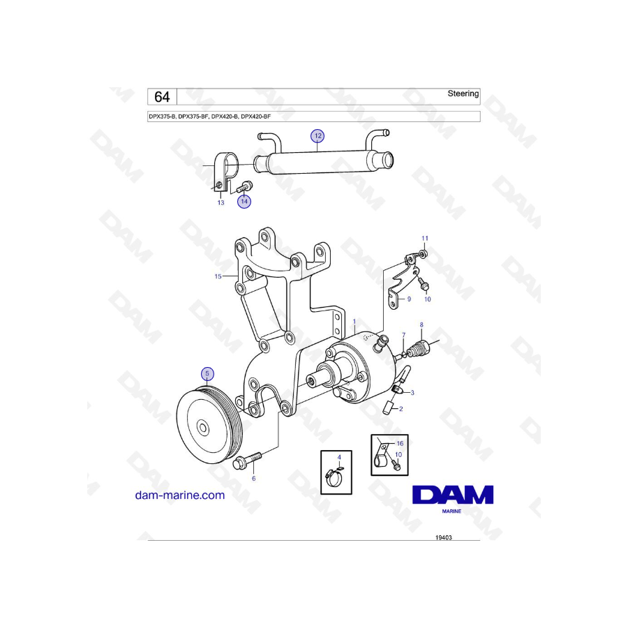 Volvo Penta 8.1L GI - Steering