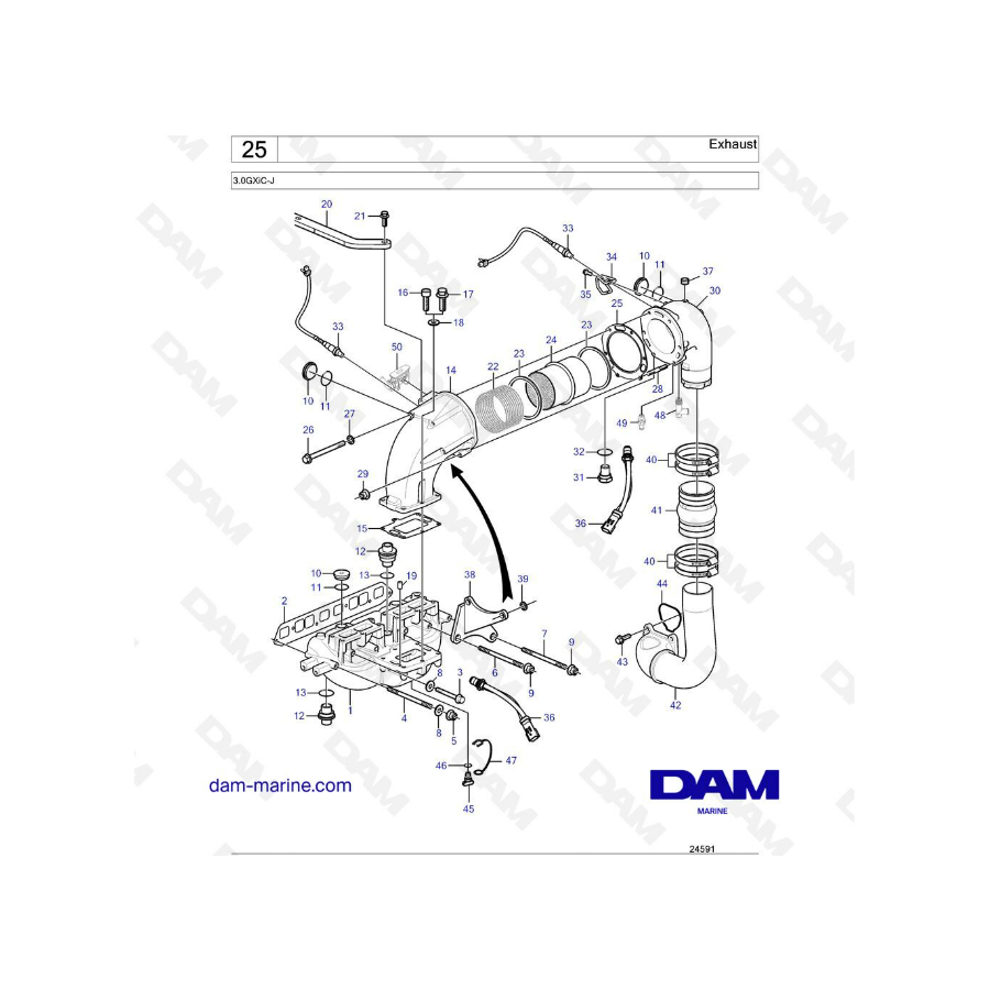 Volvo Penta 3.0L GXI - Escape