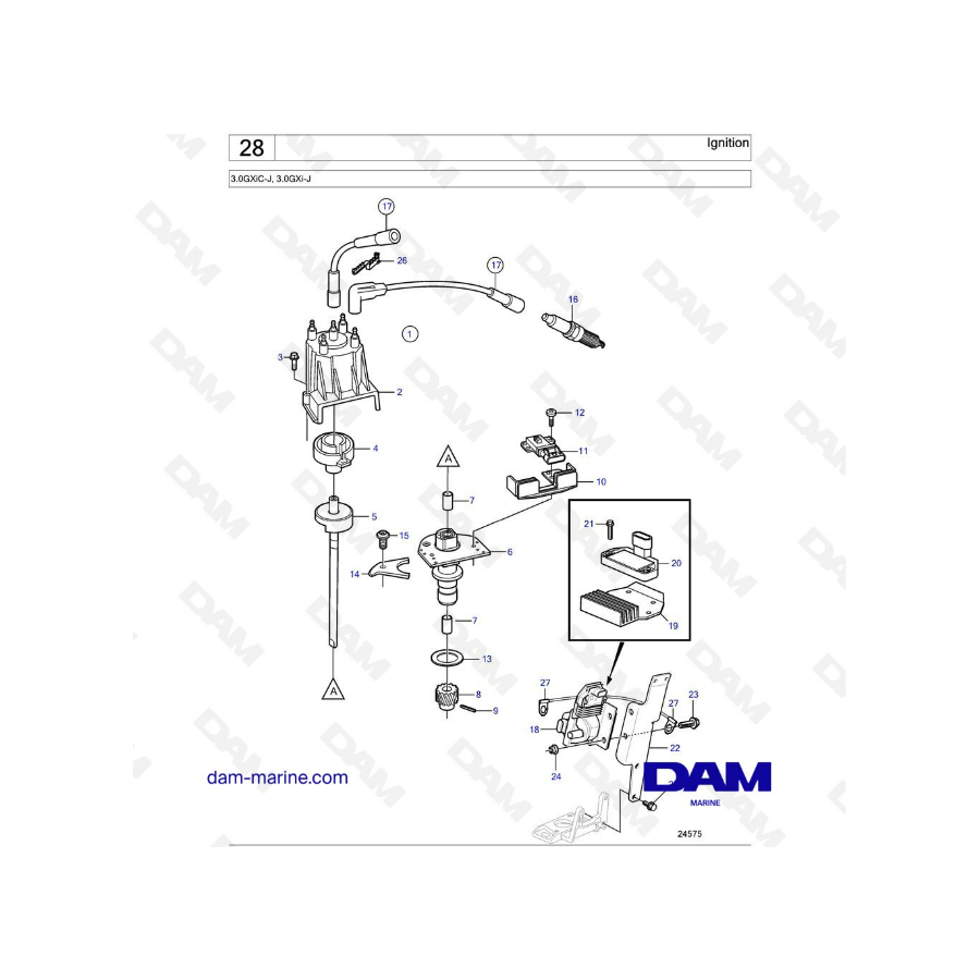 Volvo Penta 3.0L GXI - Encendido