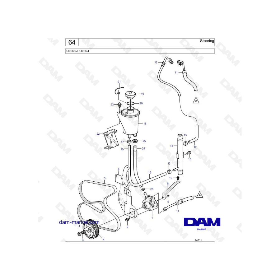 Volvo Penta 3.0L GXI - Dirección