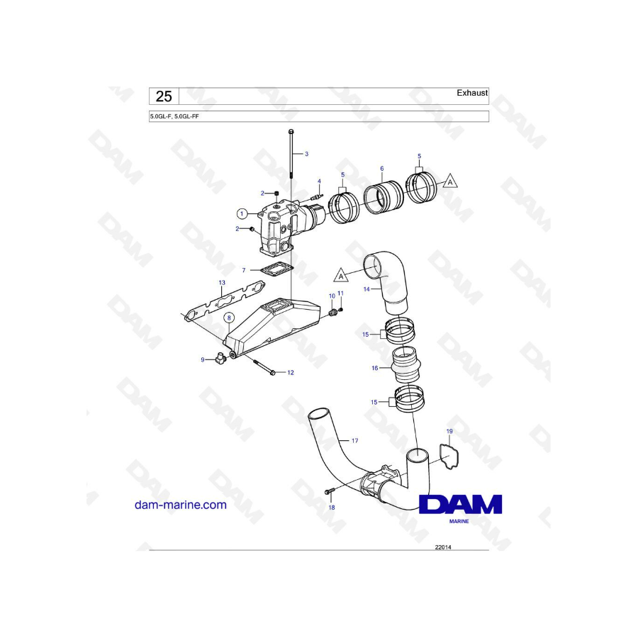 Volvo Penta 5.0L GL - Exhaust