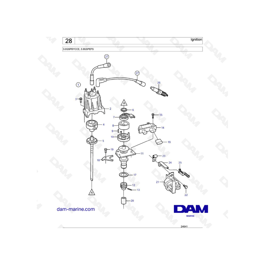 Volvo Penta 3.0L GS - Encendido