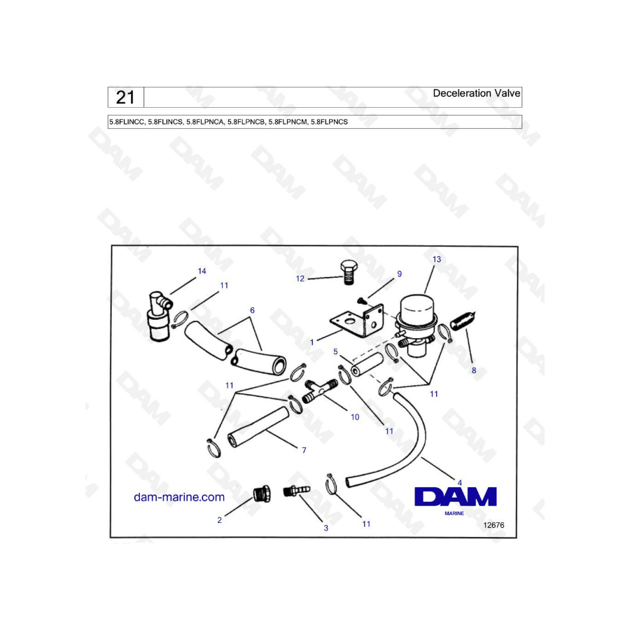 Volvo Penta 5.8L FI - Deceleration valve