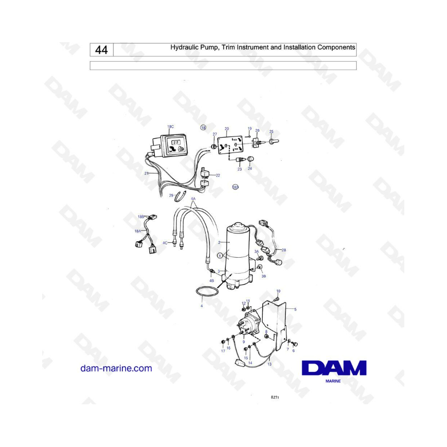 Volvo Penta AQ171 - Electrical materials