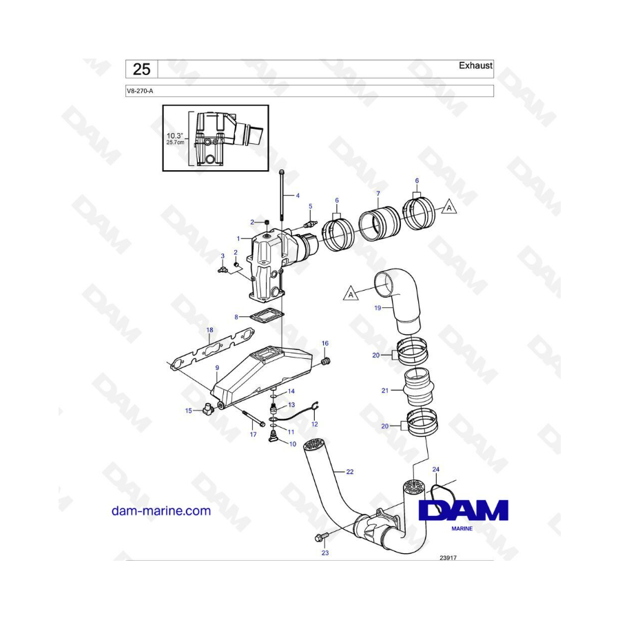 Volvo Penta V8-270 - Exhaust