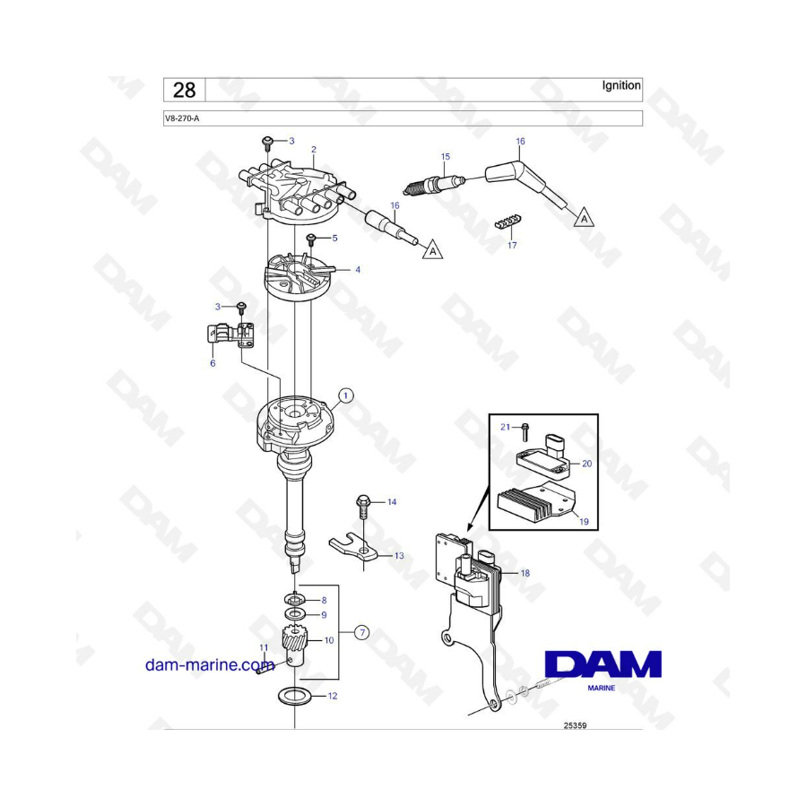 Volvo Penta V8-270 - Encendido