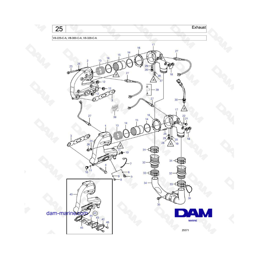 Volvo Penta V8-225 - Exhaust