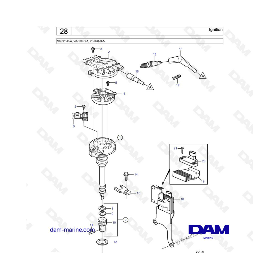 Volvo Penta V8-225 - Ignition