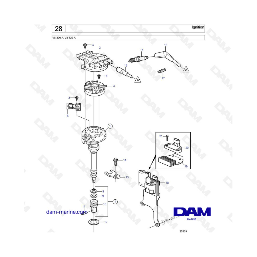 Volvo Penta V8-320 - Encendido