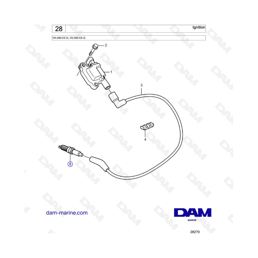 Volvo Penta V6-240 & V6-280 - Ignition