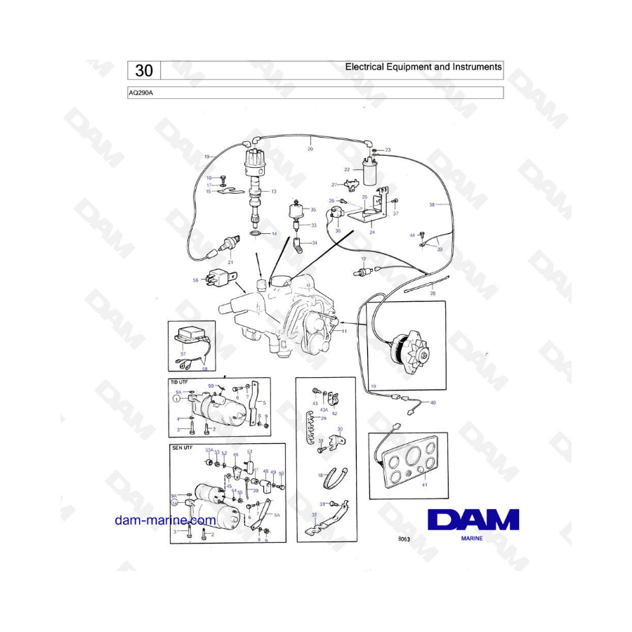 Volvo Penta AQ290A - Electrical Equipement & Instruments