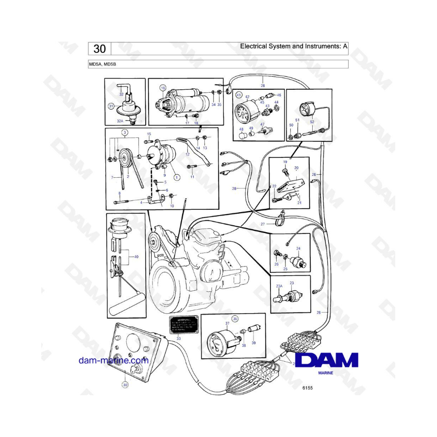 Volvo Penta MD5A & MD5B - Electrical system & instruments