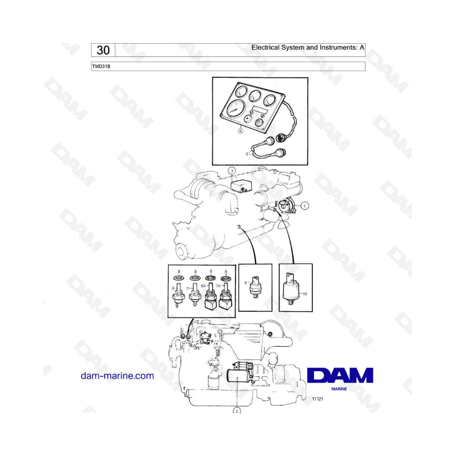 Volvo Penta TMD31 - Electrical system & instrument