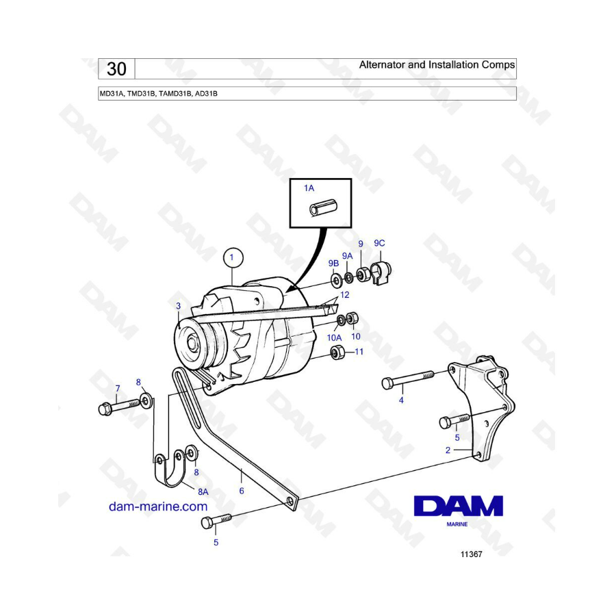 Volvo Penta TAMD31 - Electricalsystem & instruments