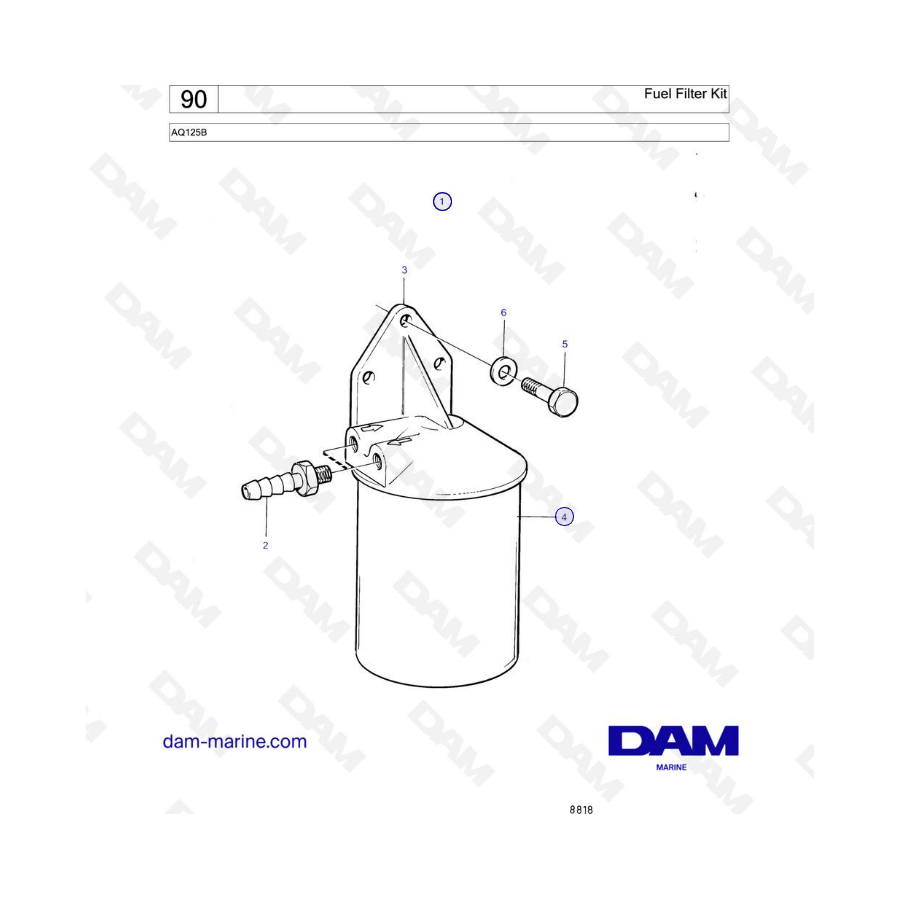 Volvo Penta AQ125 - Fuel filter kit