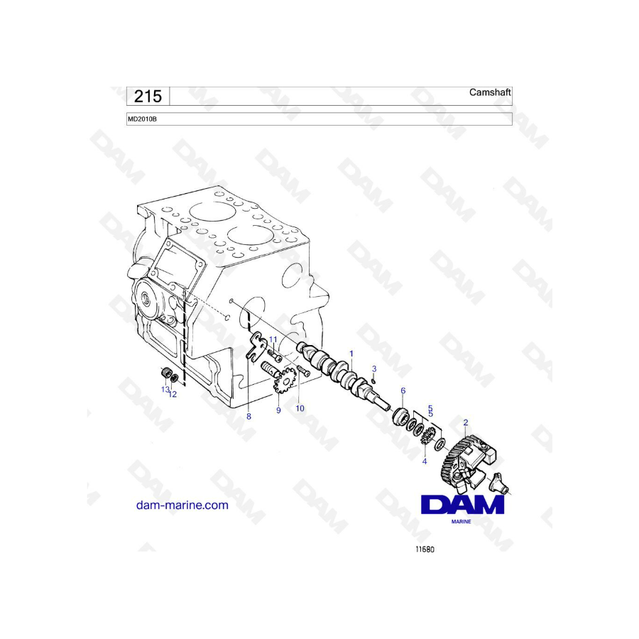 Volvo Penta MD2010B - Camshaft