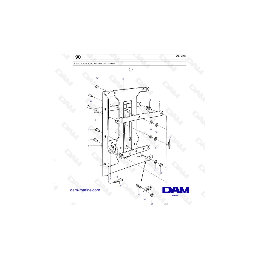 Volvo Penta AD30A / AQAD30A / MD30A / TAMD30/ TMD30A - DS UNIT