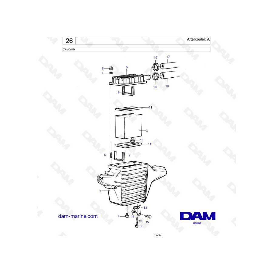 Volvo Penta TAMD41D - Aftercooler