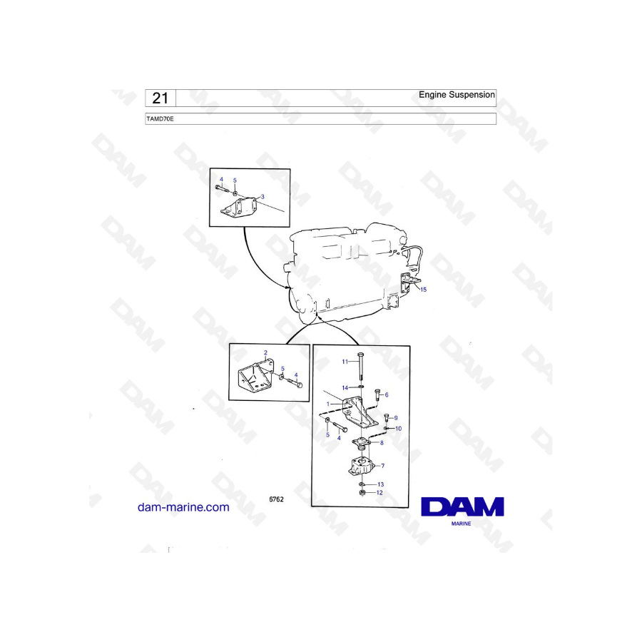Volvo Penta TAMD70E - Engine Suspension