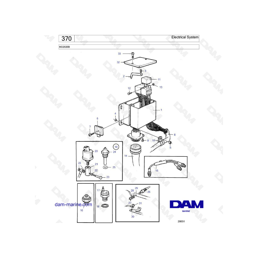 Volvo Penta MD2020B - Electrical system