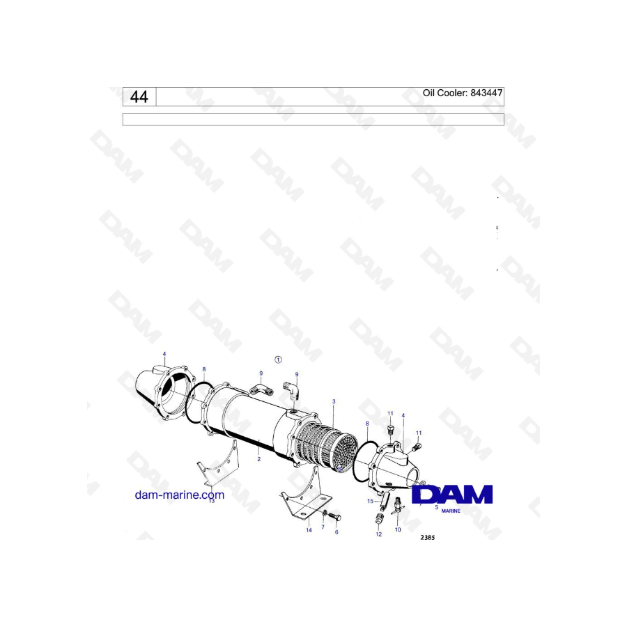 Volvo penta TAMD70D - TAMD70E - Oil Cooler: 843447