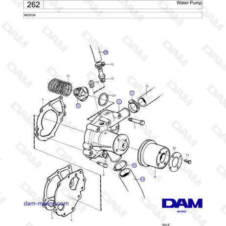  Volvo Penta MD2030 - Water pump 