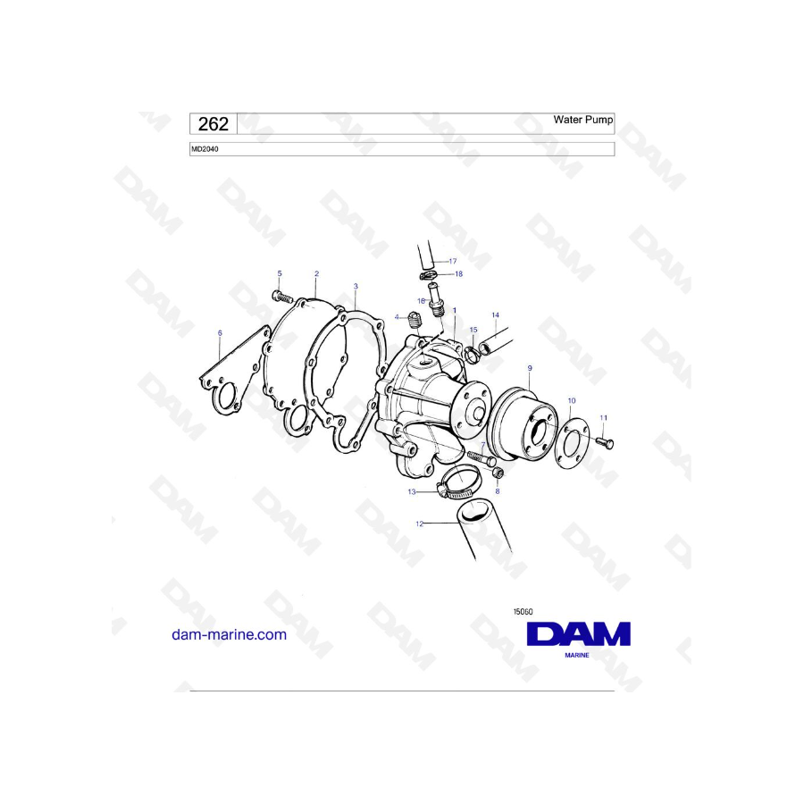 Volvo Penta MD2040 - Water Pump