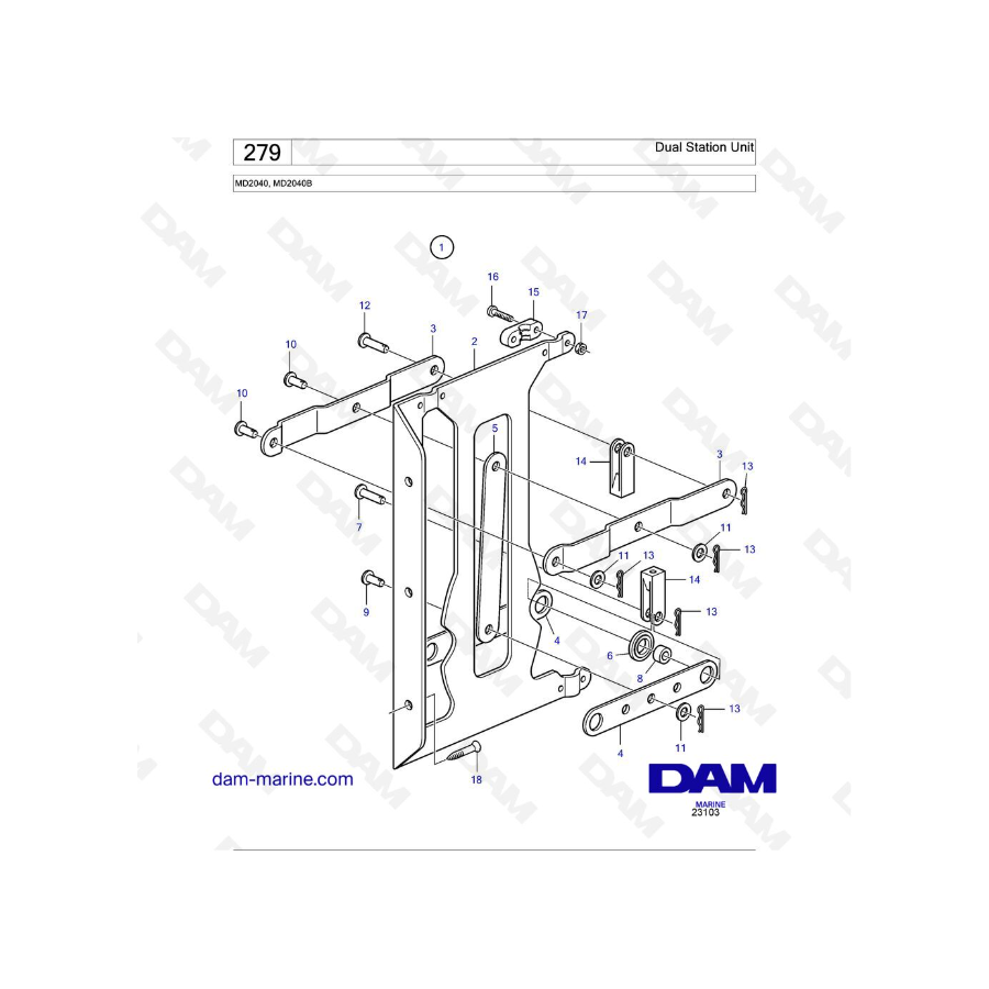 Volvo Penta MD2040 / MD2040B - Dual Station Unit