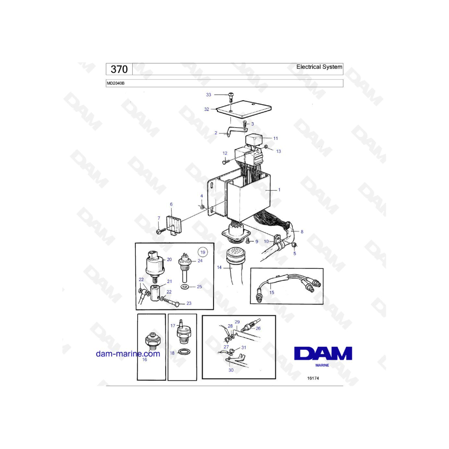 Volvo Penta MD2040B - Electrical System