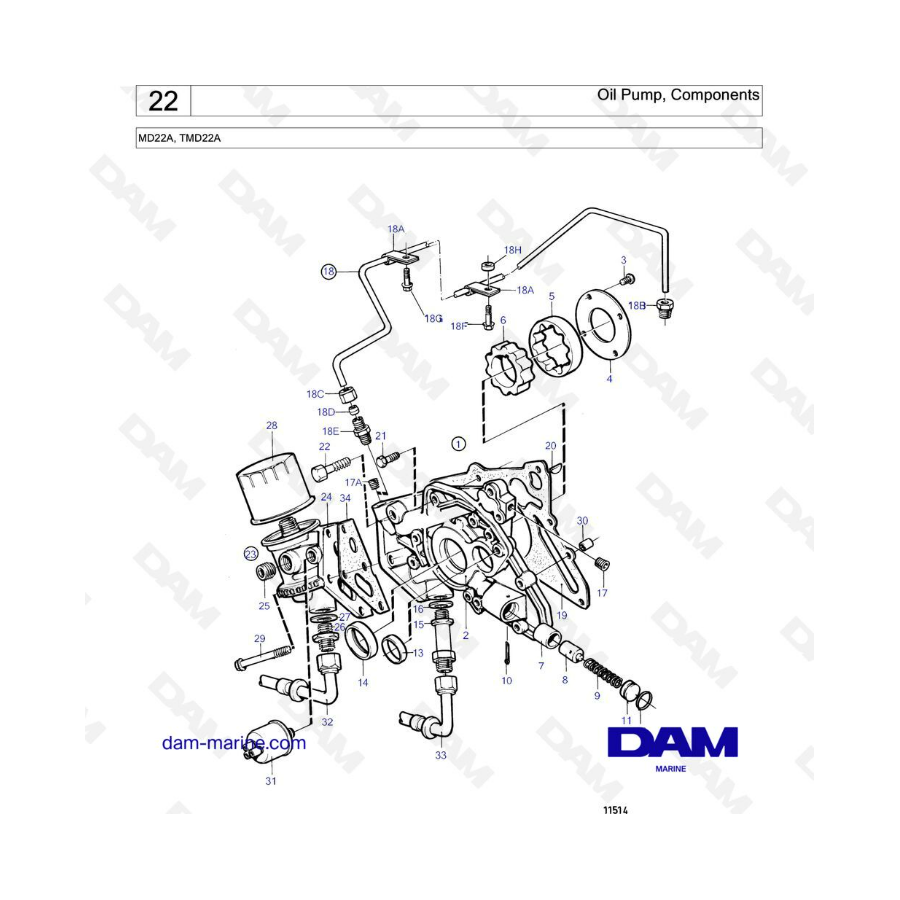 Volvo Penta MD22A / TMD22A -