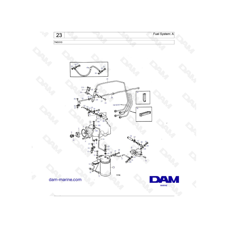 Volvo Penta TMD31D - Fuel System: A