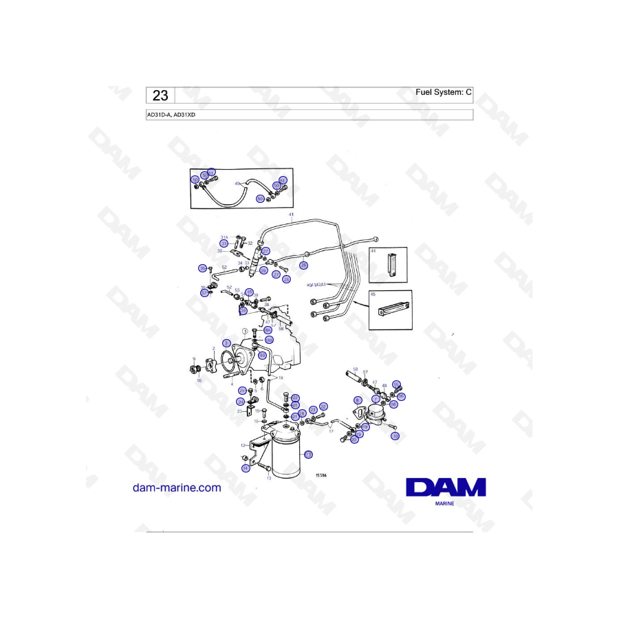 Volvo Penta AD31D-A / AD31XD - Fuel System: C