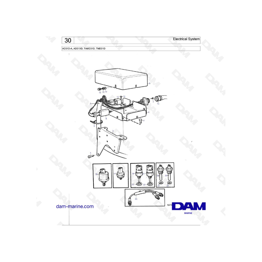 Volvo Penta AD31D-A / AD31XD / TAMD31D / TMD31D - Electrical System