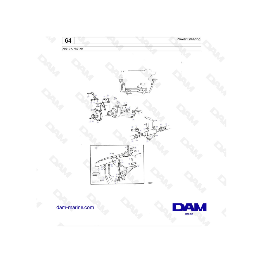 Volvo Penta AD31D-A / AD31XD / Power Steering