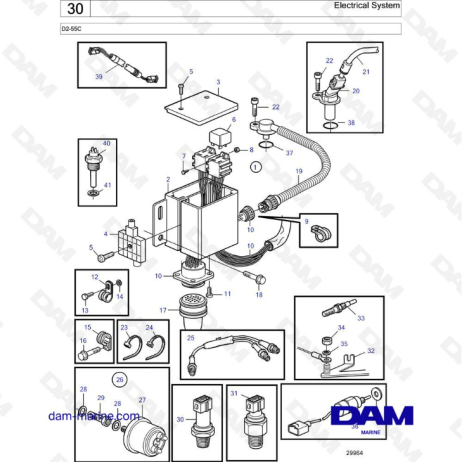 Volvo Penta D2-55C - Electrical system 