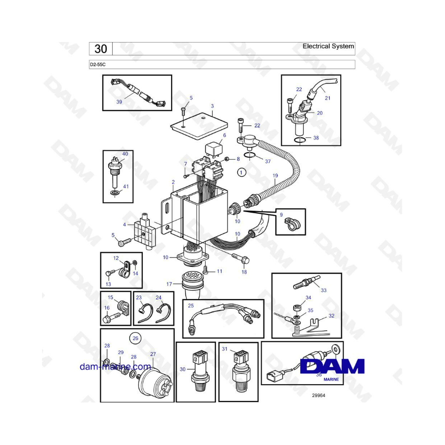 Volvo Penta D2-55C - Electrical system