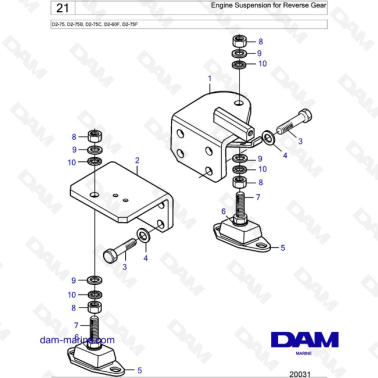 Volvo Penta D2-75 / D2-75B / D2-75C / D2-60F / D2-75F - Engine ...