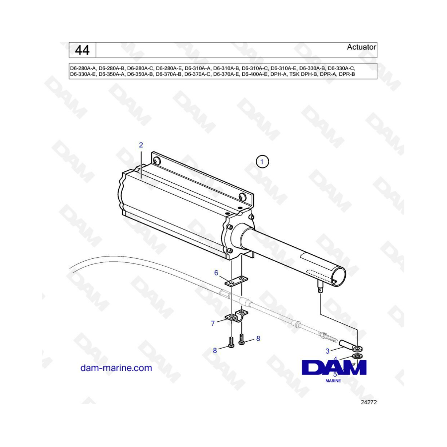 Volvo Penta D6 - Actuador