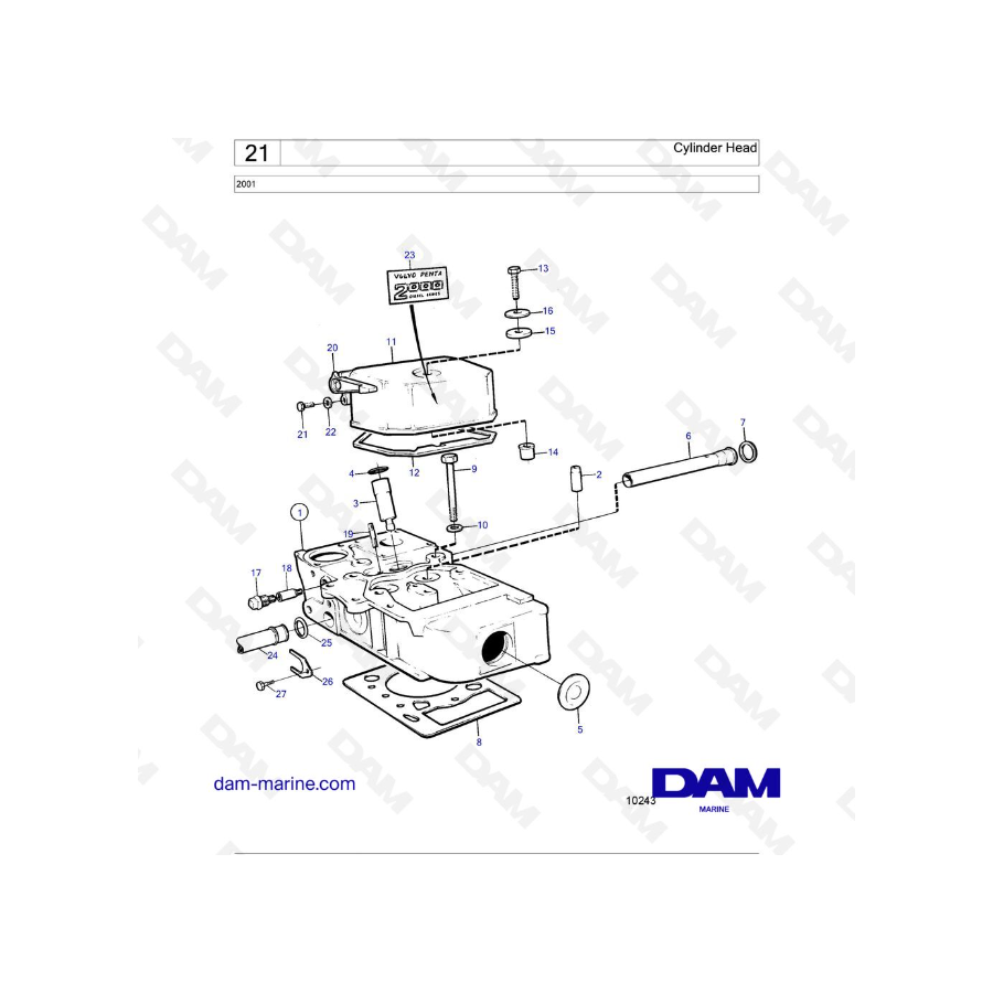 Volvo Penta 2001 - Cylinder Head