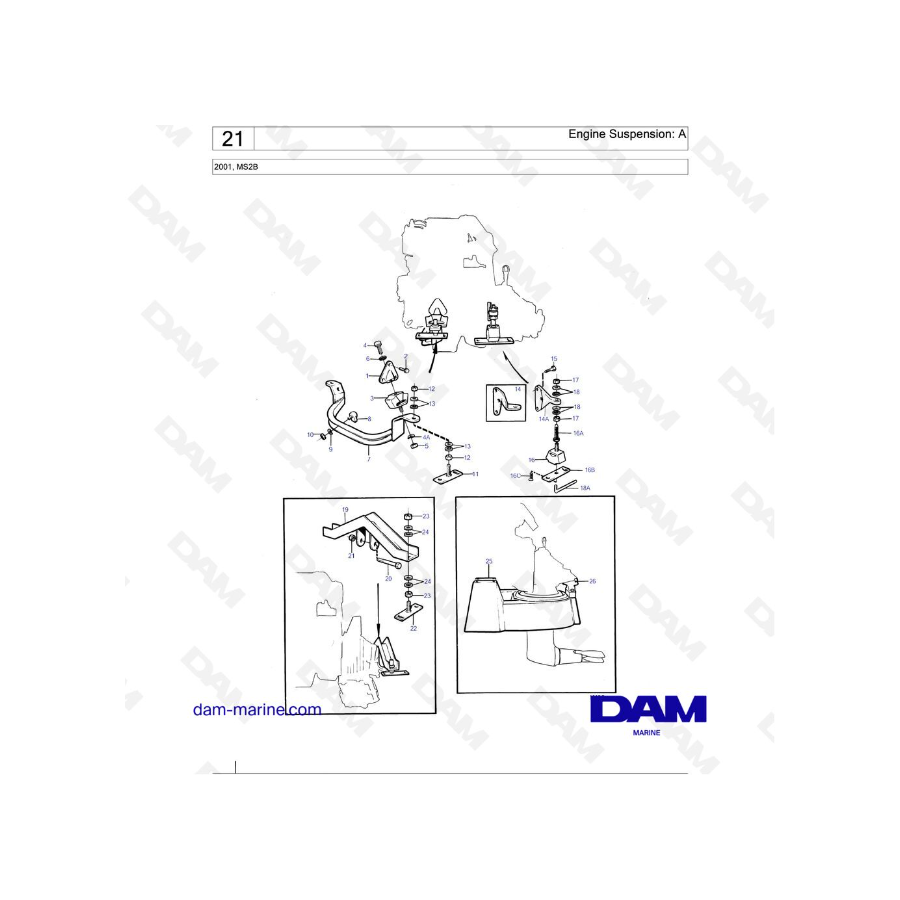 Volvo Penta 2001 - Engine Suspension: A