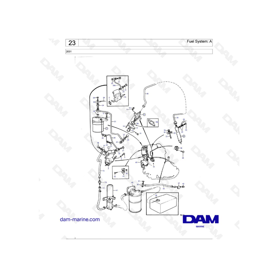 Volvo Penta 2001 - Fuel System: A