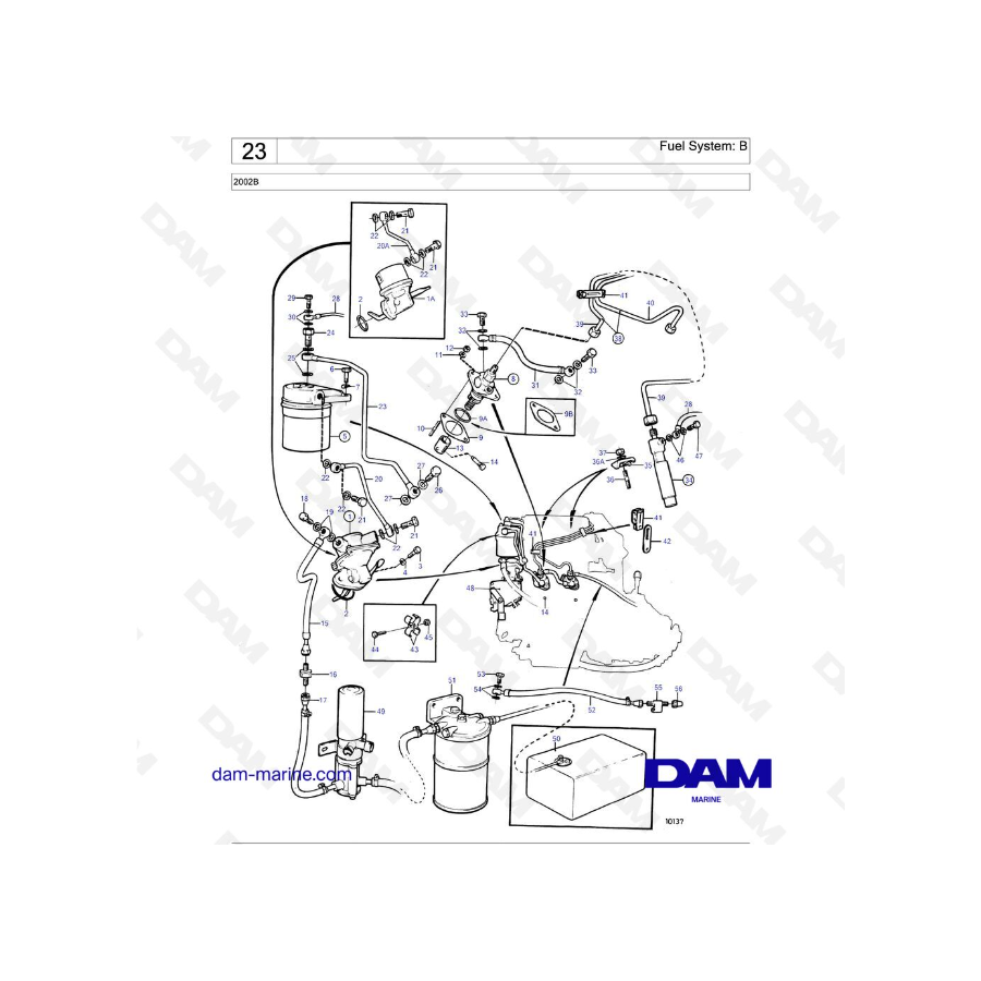 Volvo Penta 2002 - Sistema de combustible: A